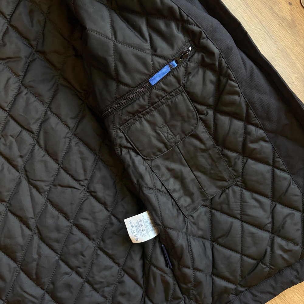 Lands End S Squall Womens Black Insulated Hooded Jacket Quilted Lining Small - Picture 4 of 11